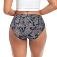 thumbnail image 3 of Womens Underwear Paisley Print No.J915 Cuteness No Show Seamless Underwear for Women, Soft Stretch Women's Panties, Hipster Ladies Panties Bikini Underwear Briefs, 3 of 6