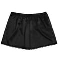 thumbnail image 2 of ALLLIST Shorts Pajamas Women Black Silk Bottoms Cozy Plain Home Clothes Womens Loungewear, 2 of 6
