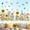 Sunflower, variant on Spring Garden Flower Double Sided Window Clings Wildflower Sunflower Iris Butterflies Floral Window Decals Anti-Collision Glass Window Doors Window Stickers