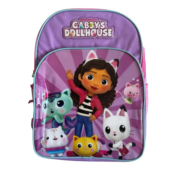 Gabby's Dollhouse Age Over 5 Women's Canvas School Backpack