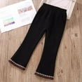 thumbnail image 5 of GigrtiJin 5-15 Years Corduroy Thermal Pants for Girls Teenagers Solid Color Elastic Waisted Thick Wide Leg Pants with Pocket, 5 of 5