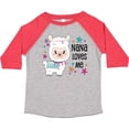 thumbnail image 3 of Inktastic Nana Loves Me Cute and Happy Llama Boys or Girls Toddler T-Shirt, 3 of 5