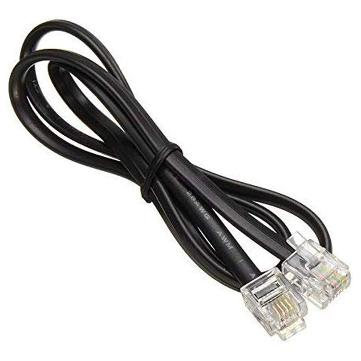 RJ11 to RJ11 Cable 3ft, 1 Meter Phone Cord Telephone Line Extension
