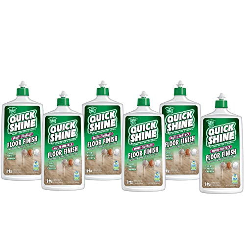 Quick Shine MultiSurface Floor Finish and Polish, 27 Fl. Oz. Bottle, 6