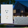 thumbnail image 6 of TayMac Masque White 1 gang Polycarbonate Duplex Wall Plate 1 pk, 6 of 6