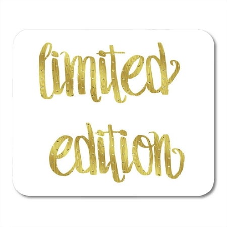 KDAGR Funny Limited Edition Best Friend Baby Quote Gold Faux Foil Metallic Friendship Quotes White Glitter Mousepad Mouse Pad Mouse Mat 9x10