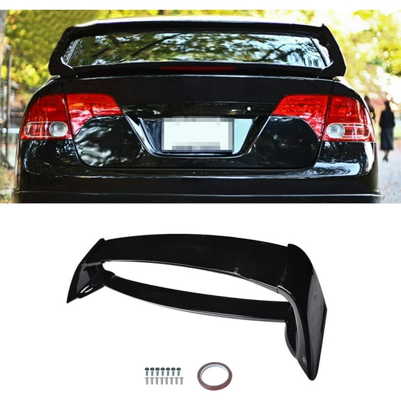 SEBLAFF Glossy Black Trunk Spoiler Wing Replacement for Honda Civic 4Door Sedan 2006-2011
