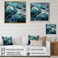 thumbnail image 4 of Designart "Fauvist Waves In Blue I" Ocean Floater Framed Canvas Prints, 4 of 5