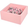 thumbnail image 2 of TRENDBOX Fosse à Balles pour Enfants Fosse à Balles en Mousse Mémoire Fosse à Balles Carrée pour Tout-Petits Bébés Fosse à Balles Balles Non Incluses - Rose, 2 of 3