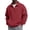 Red #365, variant on Men's Quarter Zip Sweatshirt Collared Pullover Top with Kangaroo Pocket Relaxed Casual Fall Sweatshirts