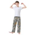 thumbnail image 2 of FORMRS Kids Pajama Pants with Pockets Size 6-8Y Boys Lounge Sleep Bottoms, Halloween Dancing Skeleton, 2 of 8