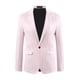 thumbnail image 5 of BLAZERS RAYADOS CHIC INSPIRADOS PARA HOMBRES, DE UN BOTÓN, AJUSTE SLIM, CHAQUETAS DE NEGOCIOS, S ROSA, 5 of 6
