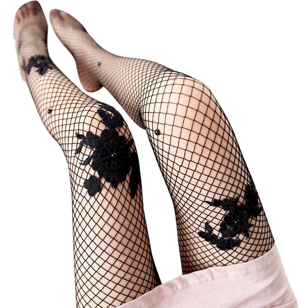 Womens Fishnet Thigh High Socks Sex Transparent Tights Silk Stockings Lady Mesh Pantyhose