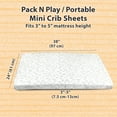 thumbnail image 4 of Bublo Baby Mini Crib Sheets 2-Pack | 100% Cotton Jersey | 24×38×5 in Universal Fit for Pack N Play / Portable Cribs, 4 of 4