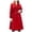 Red, variant on Pimfylm Women's Notch Lapel Double Belted Long Outwear Winter Coat Green, M