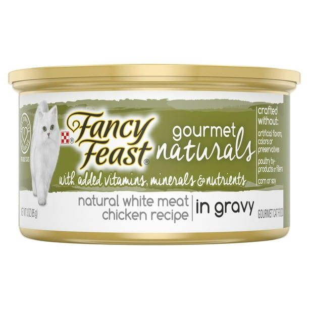 Purina Fancy Feast Natural Wet Cat Food, Gourmet Naturals White Meat