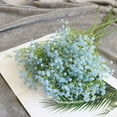 thumbnail image 1 of 10 Uds Babys aliento artificial flores falsas ramo Gypsophila flor a granel en blanco para corona de boda fiesta en casa decoración de jardín azul brillar Electrónica, 1 of 5