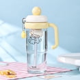 thumbnail image 7 of LEHOZIHEQ Plastic Tumbler, BPA-Free Reusable Clear Water Bottle with Lid and Straw, for Iced Coffee, Juice, Bubble Tea, Smoothies, 7 of 7