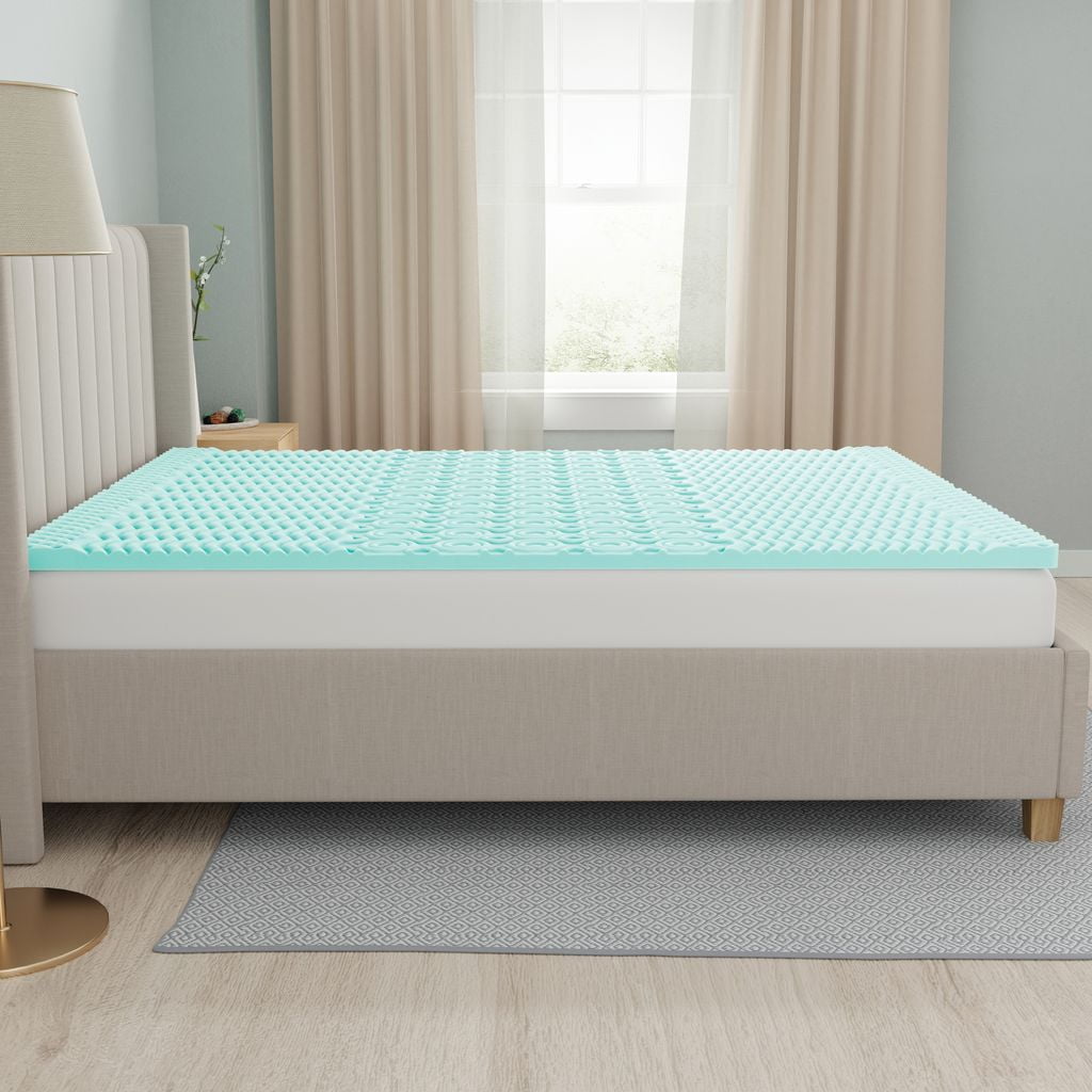 Dream Serenity® 2-Inch Memory Foam AcuRelief Zoned Memory Foam Mattress Topper - D