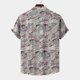 thumbnail image 3 of Summer New Short Sleeve Plus Size Men's Loose Lapel Hawaiian Print Shirt XL, 3 of 5