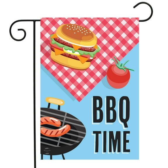 Briarwood Lane BBQ Time Grilling Summer Garden Flag