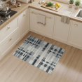 thumbnail image 2 of ODIKA Hallway Contemporary Striped Lattice Interlocking Grid Pile Pet Friendly & Kids Safe for Bedroom, Bedside, Nursery, 2 of 7