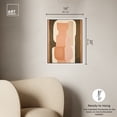 thumbnail image 5 of Abstract Pottery Brown Earthy Abstract Canvas Wall Art by Art Remedy, White Floater Frame, 16"x20", 5 of 7