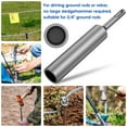thumbnail image 2 of SDS Plus Ground Rod Driver Compatible With 5/8 And 3/4 Inch Rods Chrome Vanadium Steel Rotary Hammer (gray ), 2 of 7