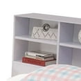 thumbnail image 3 of Wooden Full Size Bookcase Headboard with 6 Open Shelves, White- Saltoro Sherpi, 3 of 6