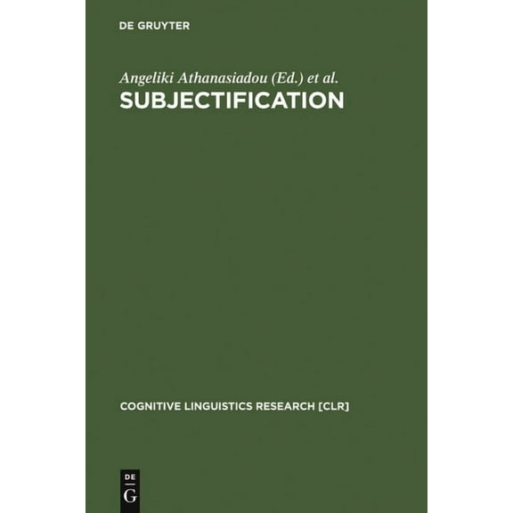 Cognitive Linguistics Research Subjectification, Book 31, (Hardcover)