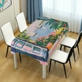 thumbnail image 4 of Yayeee Tablecloths 54" x 72" Rectangle Wrinkle Resistant Party Table Cover, Floral Seaside, 4 of 8