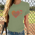 thumbnail image 3 of Cozyfort Summer Shirts for Women Graphic Heart/Butterfly Print Women's T-Shirt Short Sleeve Crewneck for Summer Oversized Graphic Tshirts for Women, 3 of 4