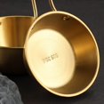 thumbnail image 6 of 2-Pack Makgeolli Bowls, 304 Stainless Steel Korean Traditional Bowls Rice Wine Bowl with Handle, Hiking Soup Dish, Food Bowl Camp Cup, 4.7 Inch, 10 Ounces (Gold), 6 of 14