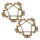 thumbnail image 5 of 12 piezas Bisagras de puertas de la puerta del pilotador Bisagra del obturador Bisagras de muebles vintage Bisagra de puertas antiguas para el gabinete de ventanas de puertas, 5 of 7