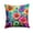 Anemones 1923, variant on Colorful Campanula Fabric Decorative Pillow 18 in x 18 in