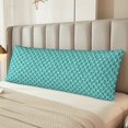 thumbnail image 2 of Zufioo Aquamarine Glitter1 Print 20x54 Inch Long Body Pillowcase, without Pillow Core, Pillow Case with Hidden Zipper, Ideal Gift for Home Furnishings, 2 of 7