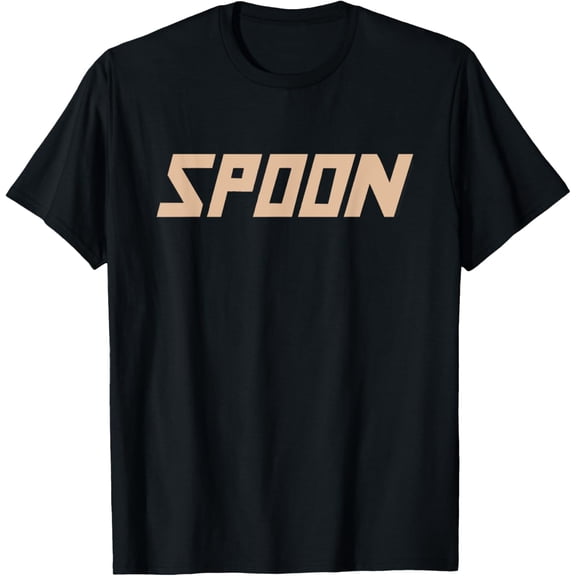 Spoon Logo T-Shirt men and women can wear, black, white, gifts