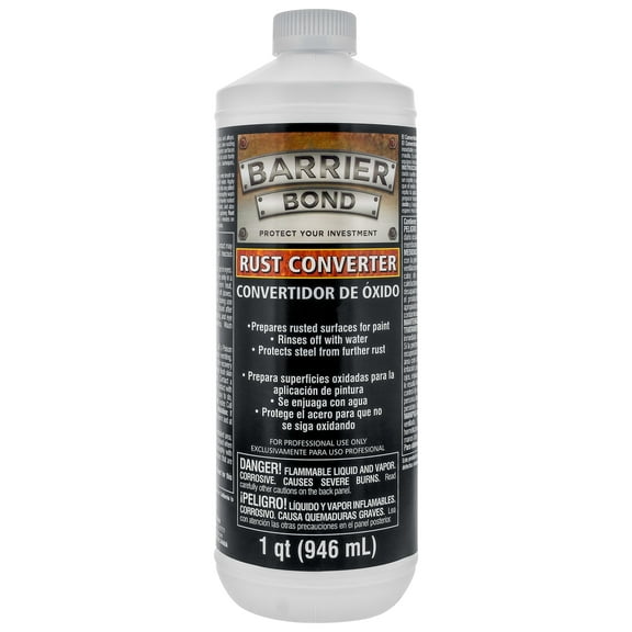 Barrier Bond - Rust Off - Rust-Converter Coating - 1 Quart Bottle of Premium Rust Converting Coating