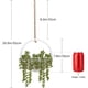 thumbnail image 3 of Plantas de hilo de perlas artificiales con maceta y cordón para oficina en casa (2 unidades), 3 of 8