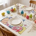 thumbnail image 4 of NWOKYZGH 1Pc Bunny Egg Flower Easter Placemats, 12x16 Inch Seasonal Spring Table Mats for Party Kitchen Dining Decoration, 4 of 6
