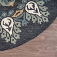 thumbnail image 4 of 6â€™ Round Black Floral Paradise Area Rug, 4 of 8