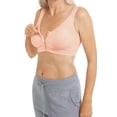 thumbnail image 3 of Amoena Womens Clara Wire-Free Front Closure Pocketed Mastectomy Bra - Soft, Comfortable Bamboo Material Rose Nude M, 3 of 4