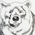 thumbnail image 2 of Bear Portrait Indoor/Outdoor Embroidered Accent Throw Pillow 18" x 18", 2 of 4