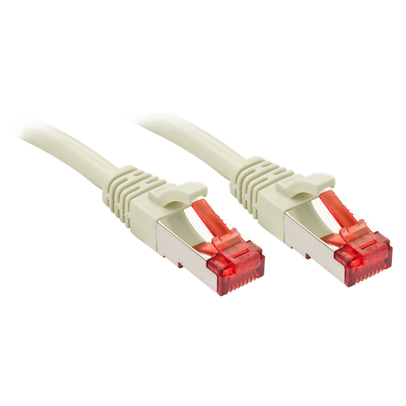 Cat.6 S/FTP cable, grey, 0.3m