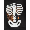 thumbnail image 6 of Franhais Boys Girls Halloween Sweatshirt, Letter Skeleton Pumpkin Print Crew-Neck Long Sleeve Tops, 6 of 8