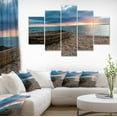 thumbnail image 1 of Design Art - Rusty Row Boat on Sand at Sunset, 1 of 3