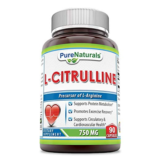Pure Naturals L-Citrulline Dietary Supplement - 750mg - 90 Capsules