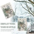 thumbnail image 6 of Hello Winter Bike Decorative Garden Flag, Bicycle Pine Tree Red Berries Snowflake Yard Outside Decorations, Christmas Holiday Seasonal Outdoor Small Home Decor Double Sided 12 x 18, 6 of 6