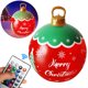 thumbnail image 5 of (Con Luces Con Mando A Distancia Y Bomba) Inflable Navideña PVC 60 Cm Gran Tamaño Con Luces Con Luces Y Bolas Navideñas Luminosas Con Luces Y Bomba (25) Feliz Navidad +, 5 of 9