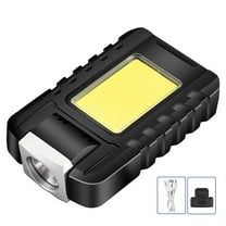 Yucurem Xpg Cob Hat Clip Light 500mAh 500LM Type-c Rechargeable Outdoor Headlight Camping Lamp (Black)